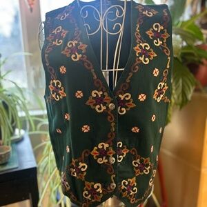 Vintage New Directions embroidered vest